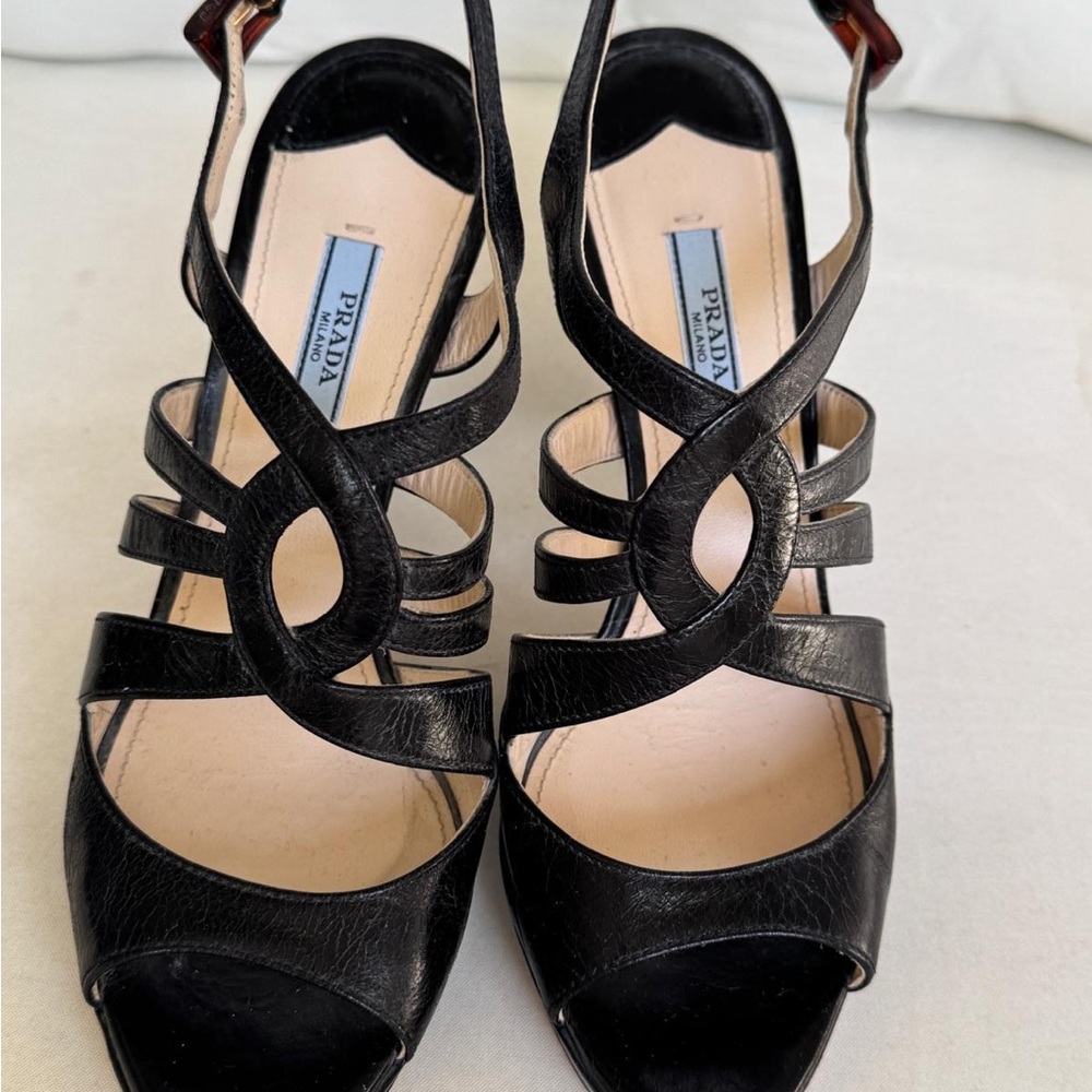 Prada Black Women's Strappy Sandals